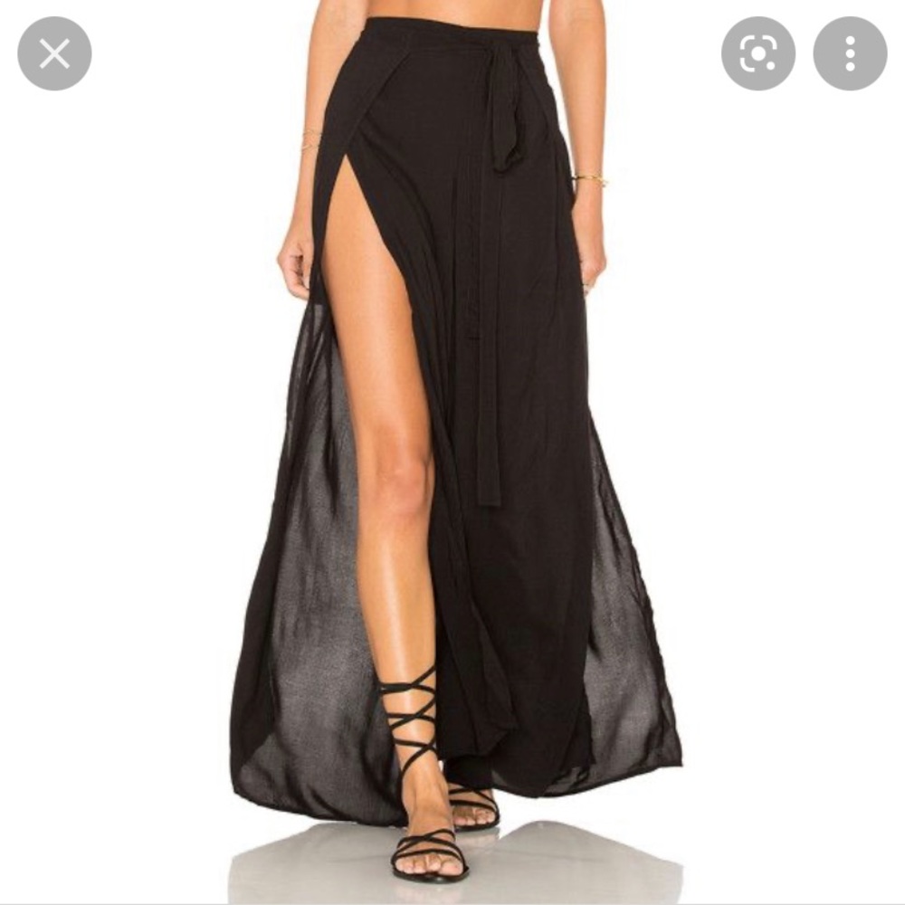 INDAH black wrap side slit pants. Never worn.